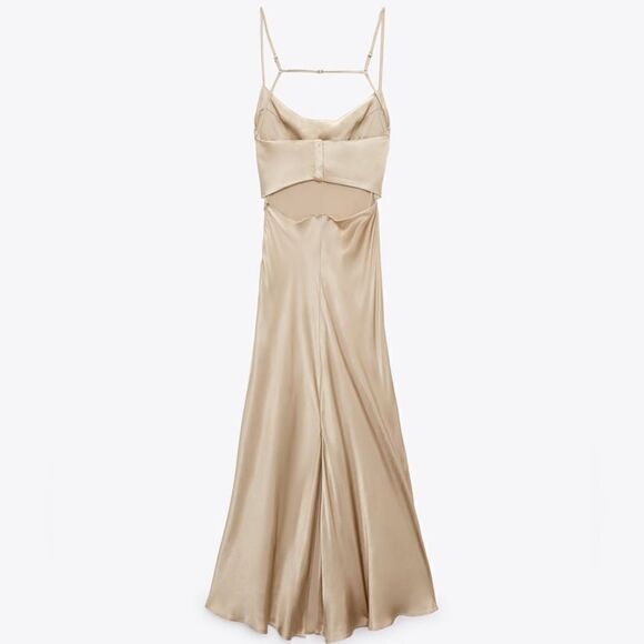 Zara TikTok famous Dress Cut Out New - Picture 3 of 6
